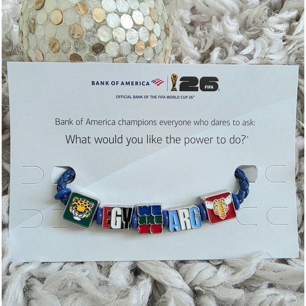 FIFA 26 Braided Charm Bracelet, Faux Leather LIMITED EDITION
